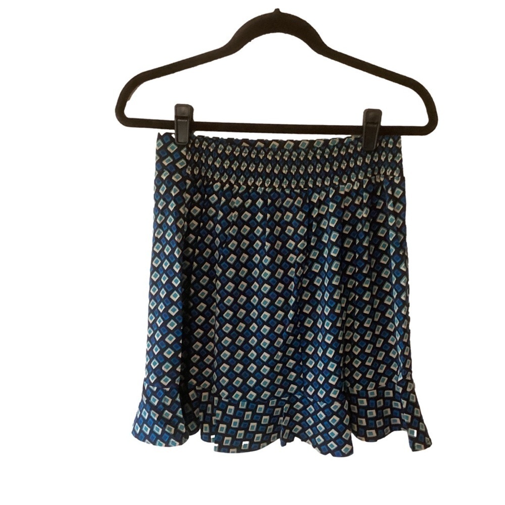 NEW Band of the Free Colette Teal Diamond Mini Skirt M Black/Deep Teal